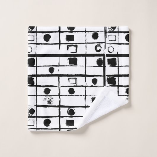 abstracte geometrie bad handdoek (Wasdoekje)