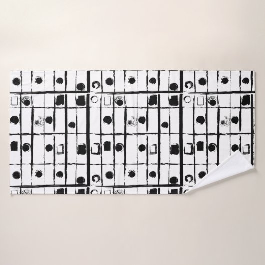 abstracte geometrie badhanddoek (Badhanddoek)