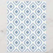 Abstracte geometrie, blauw en gebroken wit (Voorkant)