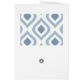 Abstracte geometrie, blauw en gebroken wit (Achterkant)