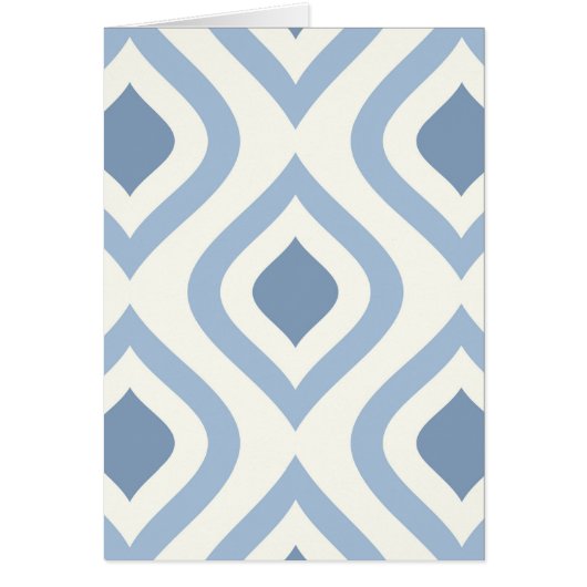 Abstracte geometrie, blauw en gebroken wit (Voorkant)