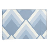 Abstracte geometrie, blauw en gebroken wit 2 kussensloop (Voorkant-Rechts)