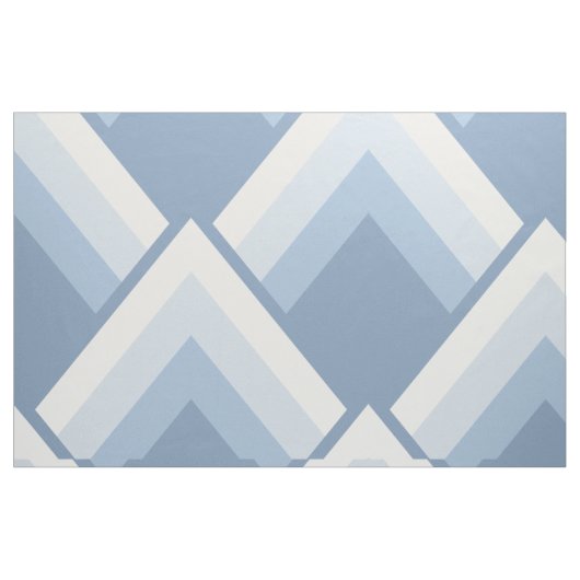 Abstracte geometrie, blauw en gebroken wit 2 stof (Fat Quarter)