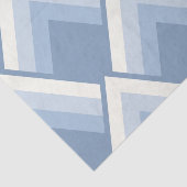 Abstracte geometrie, blauw en gebroken wit 2 tissuepapier (Detail)