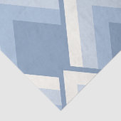 Abstracte geometrie, blauw en gebroken wit 2 tissuepapier (Detail)