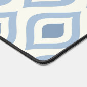 Abstracte geometrie, blauw en gebroken wit bureaumat (Hoek)