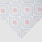 Abstracte geometrie, blauw, roze en gebroken wit tissuepapier (Detail)