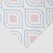 Abstracte geometrie, blauw, roze en gebroken wit tissuepapier (Detail)