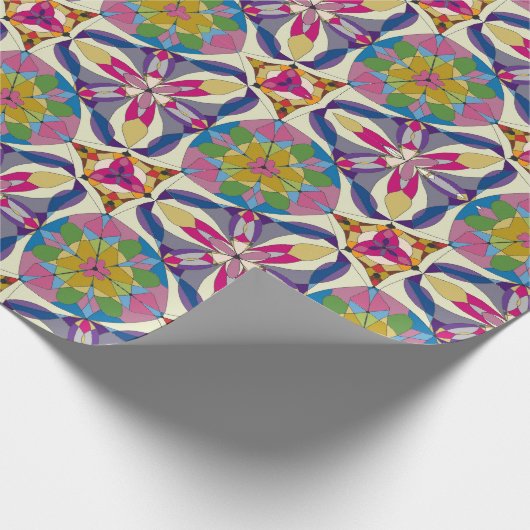 Abstracte geometrie cadeaupapier (Hoek)