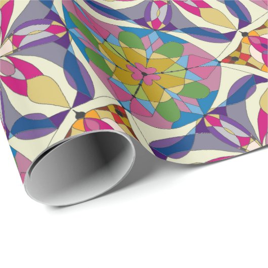 Abstracte geometrie cadeaupapier (Rol Hoek)