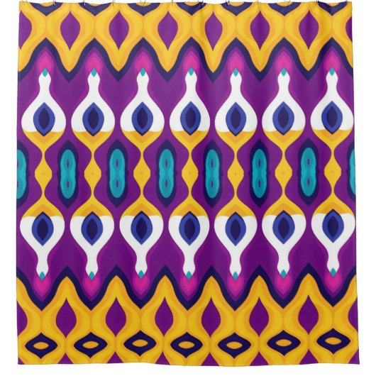 Abstracte geometrie douchegordijn (Voorkant)