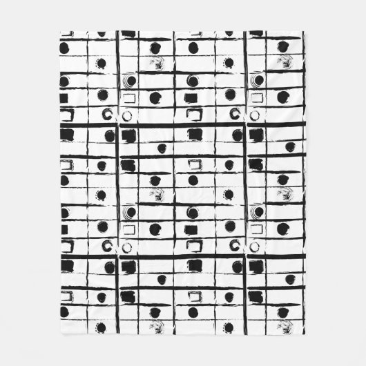 abstracte geometrie fleece deken (Voorkant)