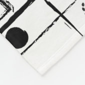 abstracte geometrie fleece deken (Hoek)