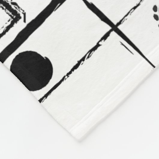 abstracte geometrie fleece deken (Hoek)