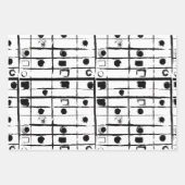 abstracte geometrie inpakpapier vel (Voorkant 3)