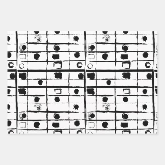 abstracte geometrie inpakpapier vel (Voorkant 2)