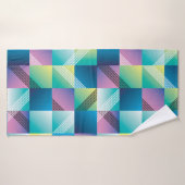 Abstracte geometrie naadloos patroon badhanddoek (Badhanddoek)