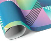 Abstracte geometrie naadloos patroon cadeaupapier (Rol Hoek)