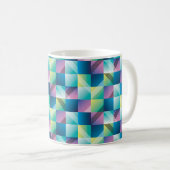 Abstracte geometrie naadloos patroon koffiemok (Voorkant rechts)