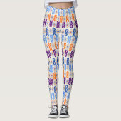 Abstracte geometrie: Native American Vibes Leggings (Voorkant)