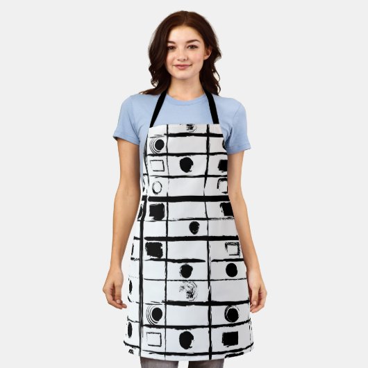 abstracte geometrie schort (Gedragen)