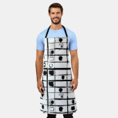 abstracte geometrie schort (Gedragen)