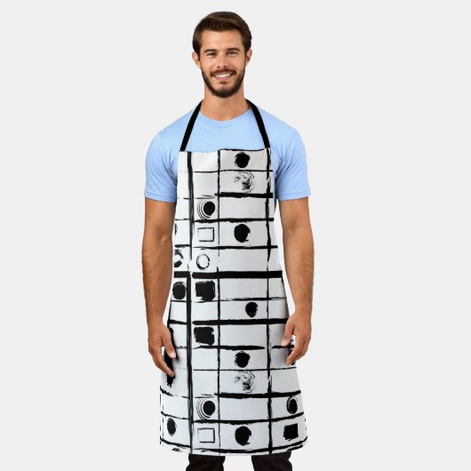 abstracte geometrie schort (Gedragen)