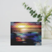 Abstracte geometrie van kleuren briefkaart (Staand voorkant)