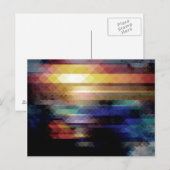 Abstracte geometrie van kleuren briefkaart (Voorkant / Achterkant)