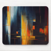 Abstracte geometrie van stadslichten muismat (Voorkant)