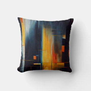 Abstracte Geometrie van Stedelijke Lichten Kussen