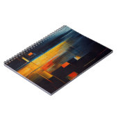 Abstracte Geometrie van Stedelijke Lichten Notitieboek (Linkerzijde)