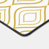 Abstracte geometrie, wit en goud bureaumat (Hoek)