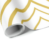 Abstracte geometrie, wit en goud cadeaupapier (Rol Hoek)