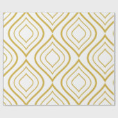 Abstracte geometrie, wit en goud cadeaupapier (Vlak)