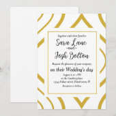 Abstracte geometrie, wit en goud kaart (Voorkant / Achterkant)