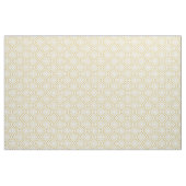Abstracte geometrie, wit en goud stof (Yard (91,4 cm))