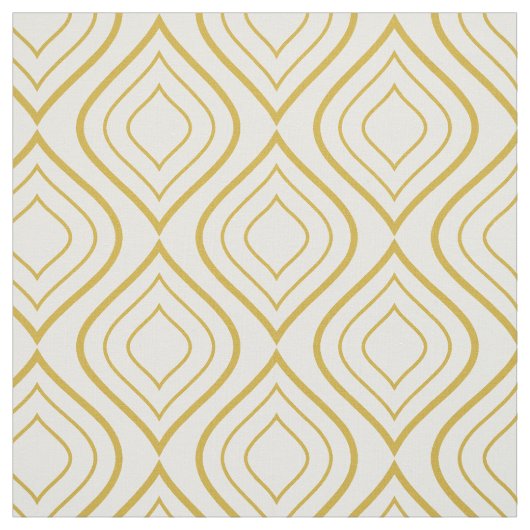 Abstracte geometrie, wit en goud stof (Swatch)