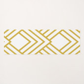Abstracte geometrie, wit en goud yogamat (Achterkant (horizontaal))