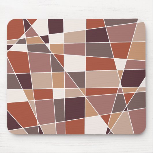Abstracte geometriemousepad muismat (Voorkant)