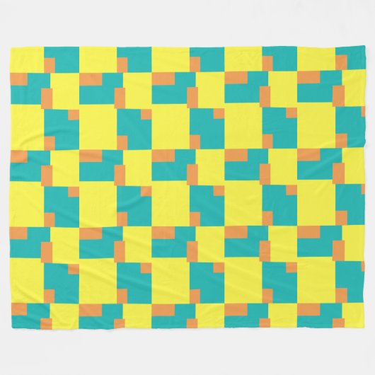 Abstracte geometrisch 020515 fleece deken (Voorkant (Horizontaal))