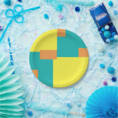 Abstracte geometrisch 020515 papieren bordje (Feest)