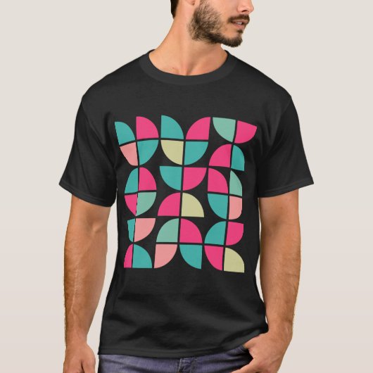 Abstracte geometrische 110421 T-shirt (Voorkant)