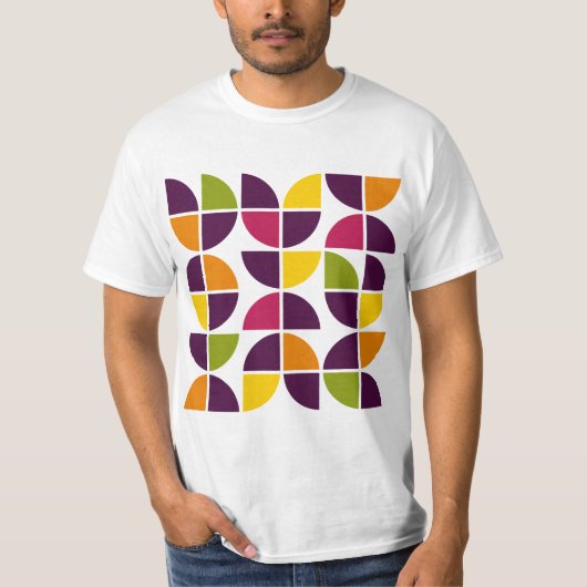 Abstracte geometrische 110421v2 t-shirt (Voorkant)