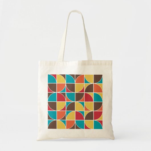 Abstracte geometrische 110421v4-Canvas tas (Voorkant)