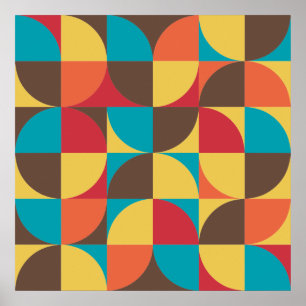 Abstracte geometrische 110421v5 poster