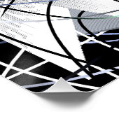 Abstracte geometrische 3D-kunst Perfect Poster (Hoek)