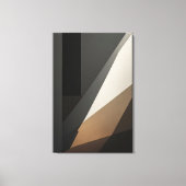 Abstracte geometrische aardetinten canvas afdruk (Voorkant)