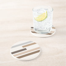 Abstracte Geometrische aardtonen stripes Art Patte