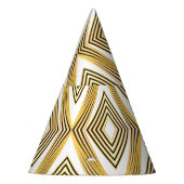 Abstracte geometrische achtergrond art deco feesthoedjes (Links)